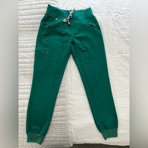 Figs XS hunter green scrub pants